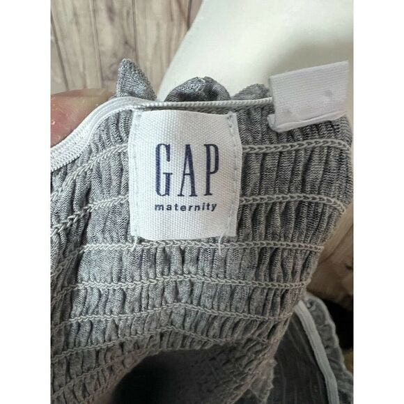 Womens Gray Maxi Gap Maternity Dress Size L - Picture 7 of 7